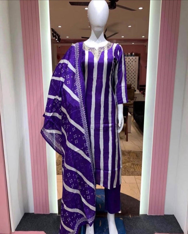 3 piece crepe suit