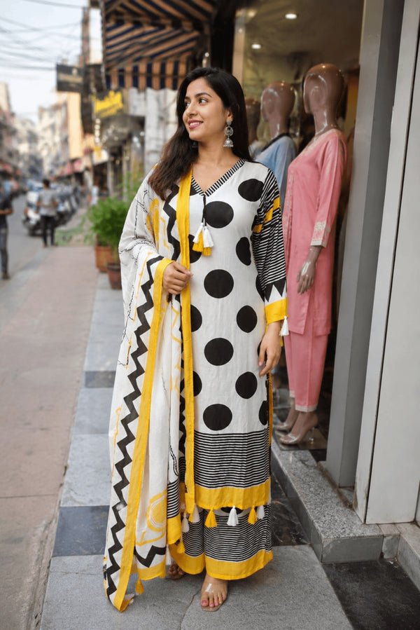 Muslin Palazzo Suit