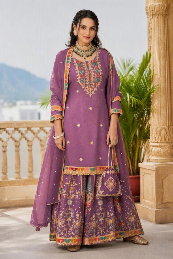 Party Wear Sharara Suit
