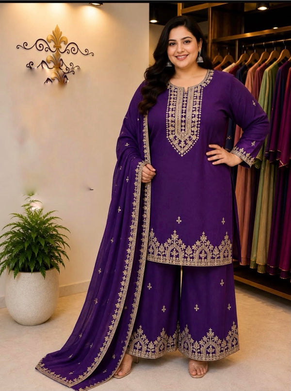Party Wear Vichitra Silk Suit
